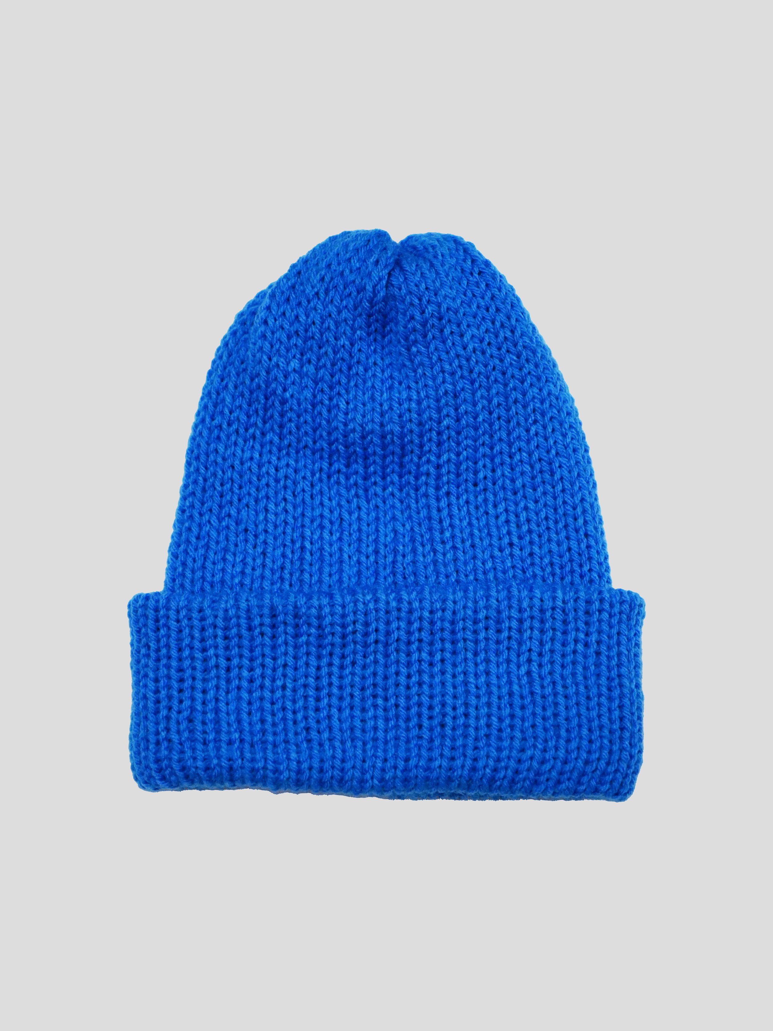 Knitted Double-sided Cuffed Beanie Beanie Royal Blue.jpg