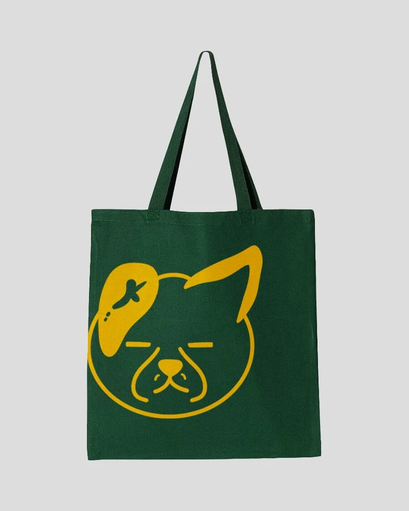 カイ Canvas Tote Bag Green