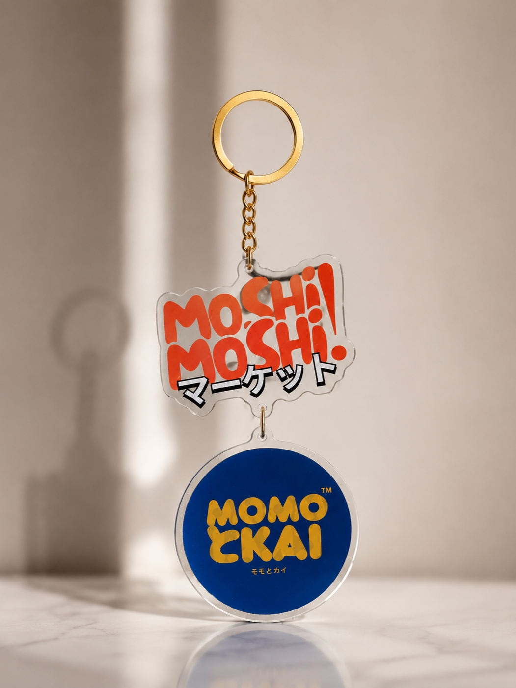 MoshiMoshi Market by MomoToKai ももとカイ Connection Clear Acrylic Keychain
