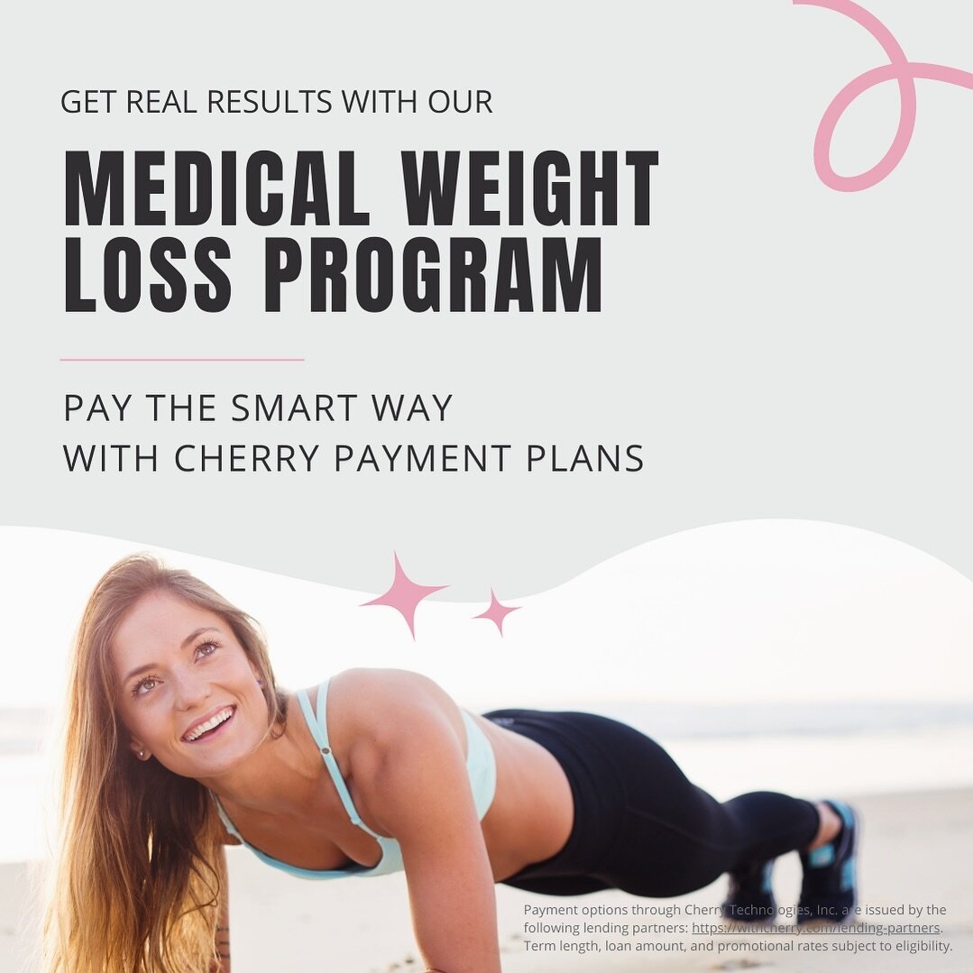 Are you thinking about medical weight loss with Semaglutide or Tirzepatide?  Join now and wake up tomorrow feeling fabulous that you are doing something good for yourself.

Did you know we have a financing program?

Welcome to Cherry Financing, so yo