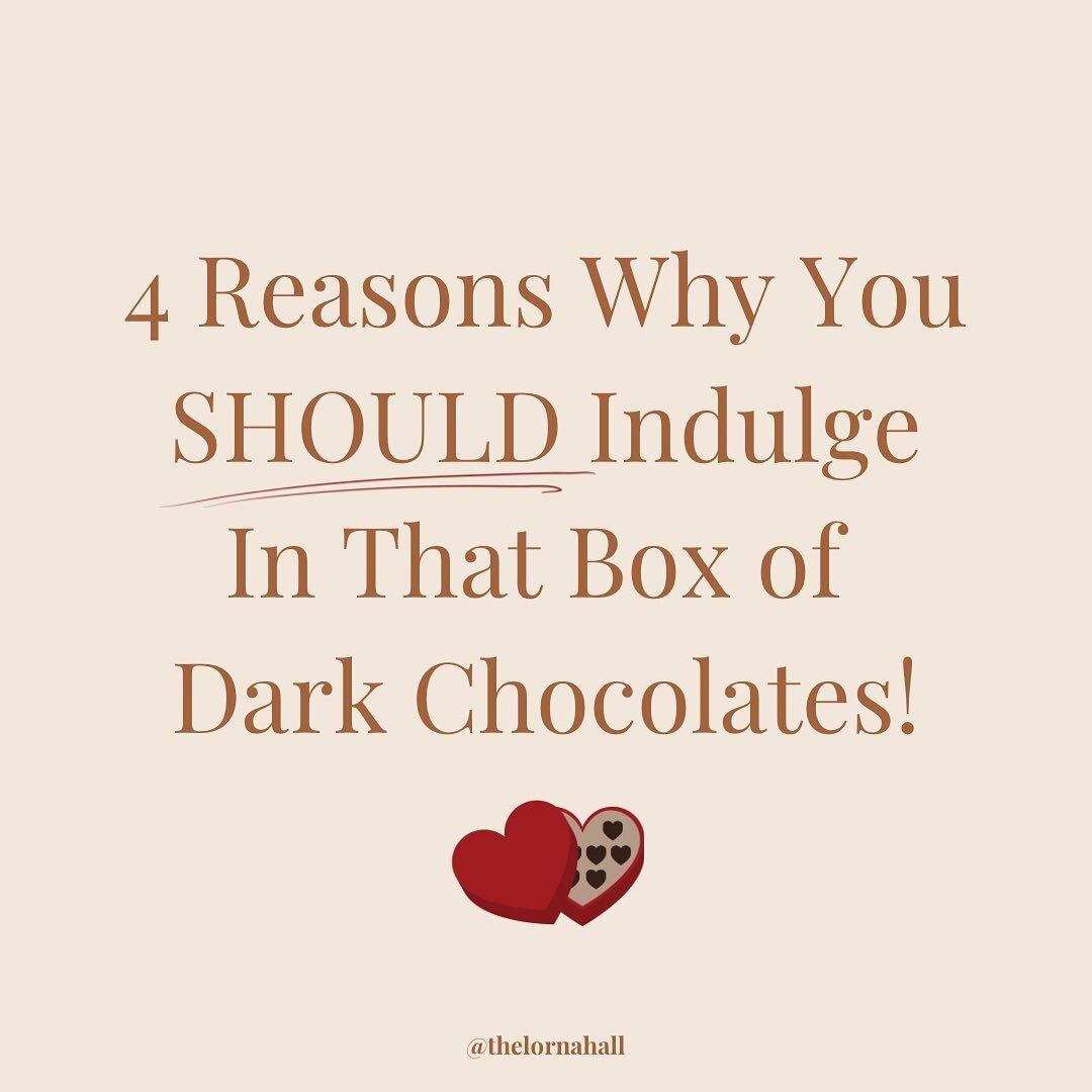 There are so many reasons to support eating the darkest chocolate your tongue can tolerate 😉. 

The Darker the Chocolate the better the benefit to the body! 
Happy Valentines Day! ❤️🍫