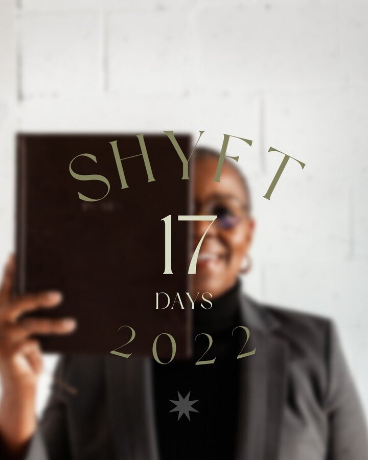 I am SO EXCITED for SHYFT 2022! 

If you haven't heard, SHYFT is an annual planning event designed to help you not only create realistic goals but also successfully meet those goals! 

Details: January 8th @ 9:30 am! 

I Can't wait to help you start 