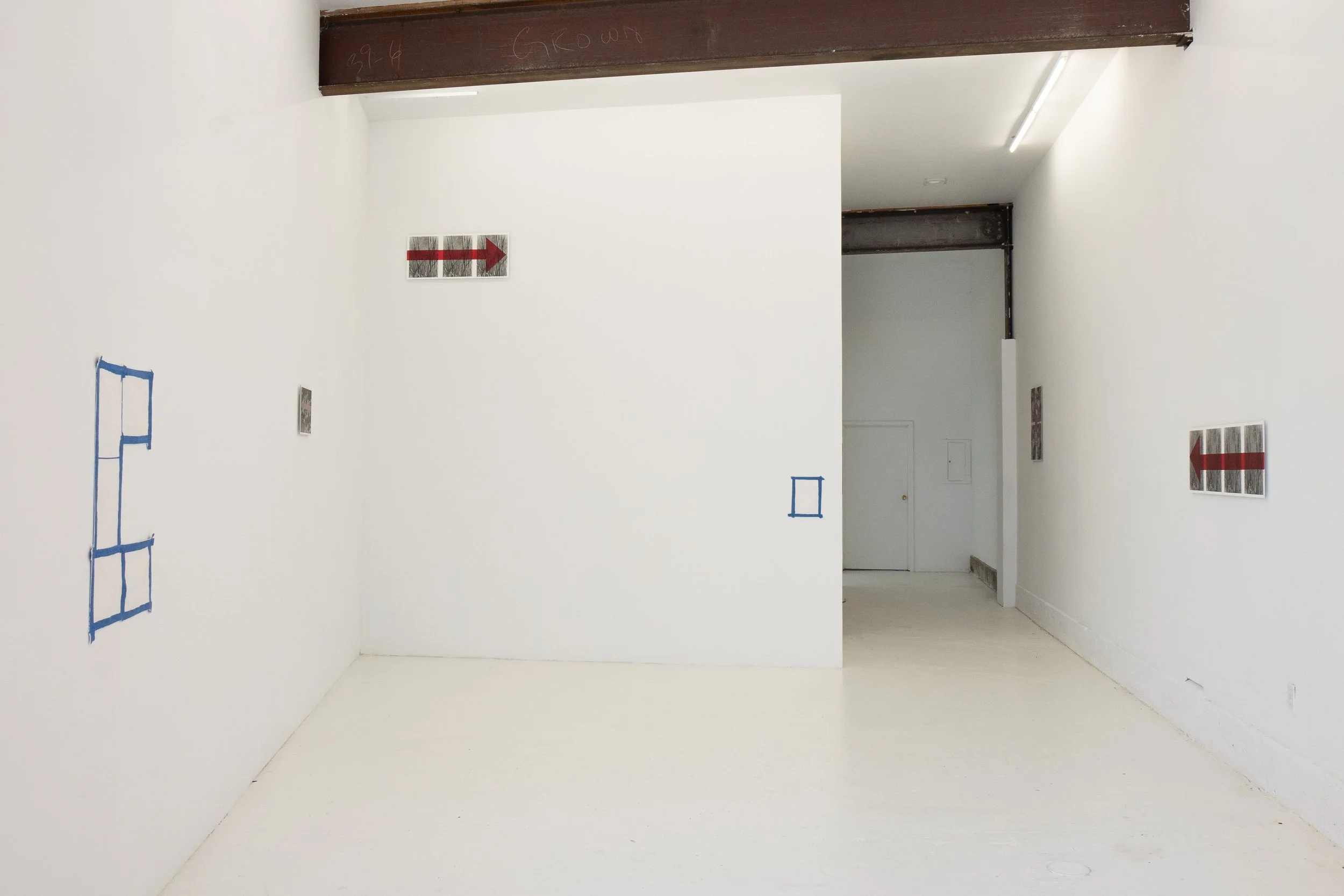 Hence the drawing comes into being, Installation view 2