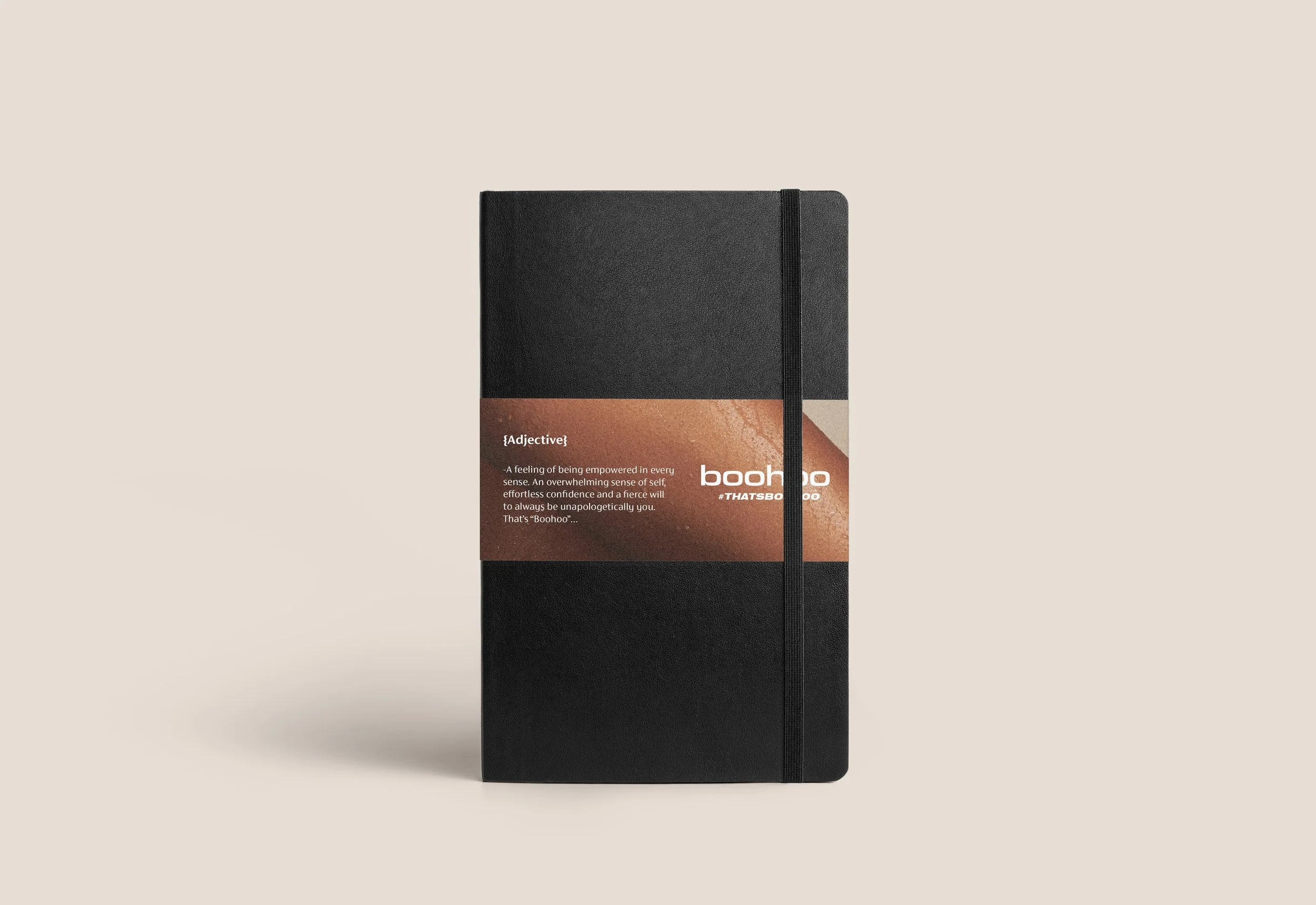 Notebook mockup for boohoo campaign 