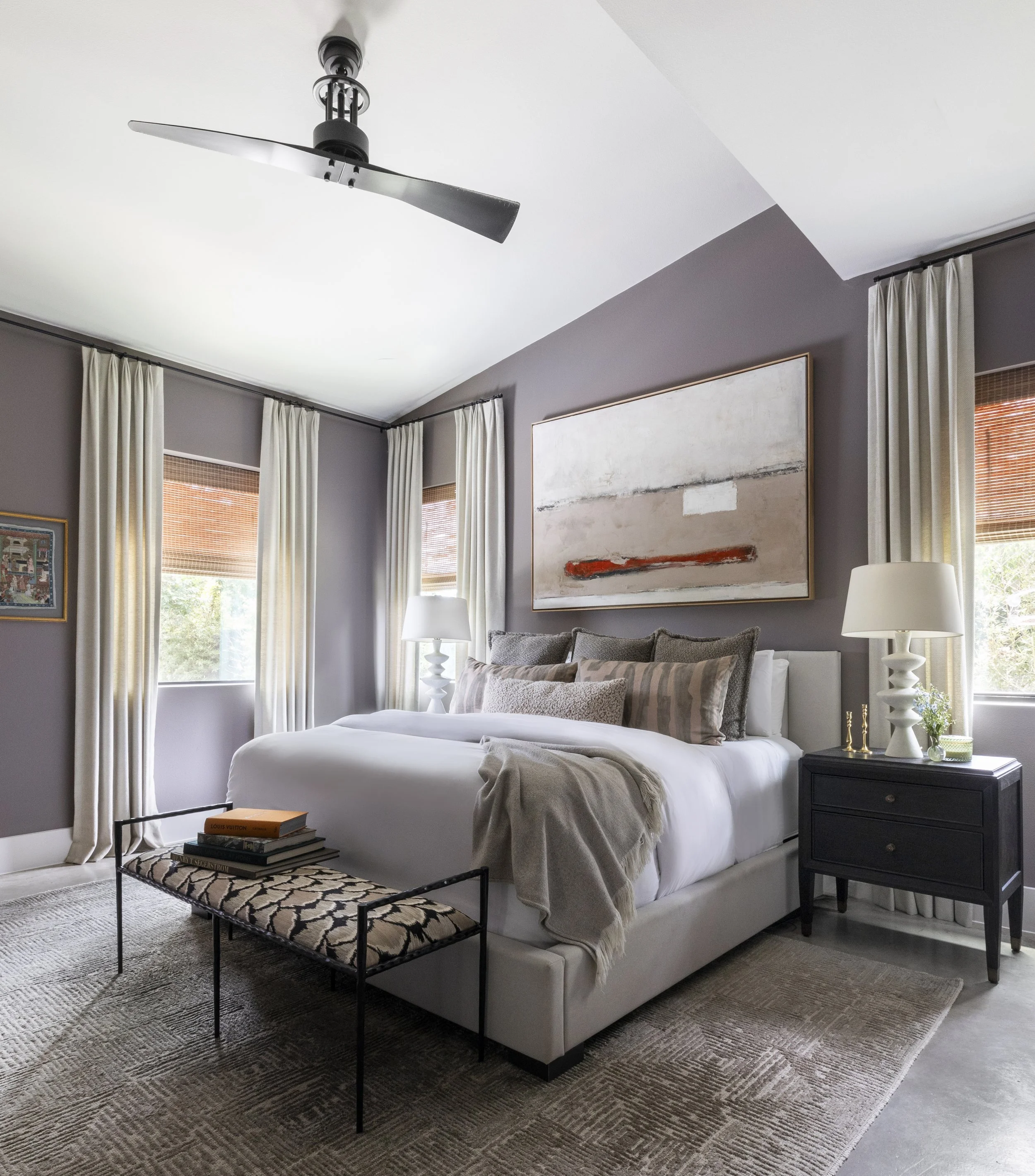 Soothing primary bedroom 