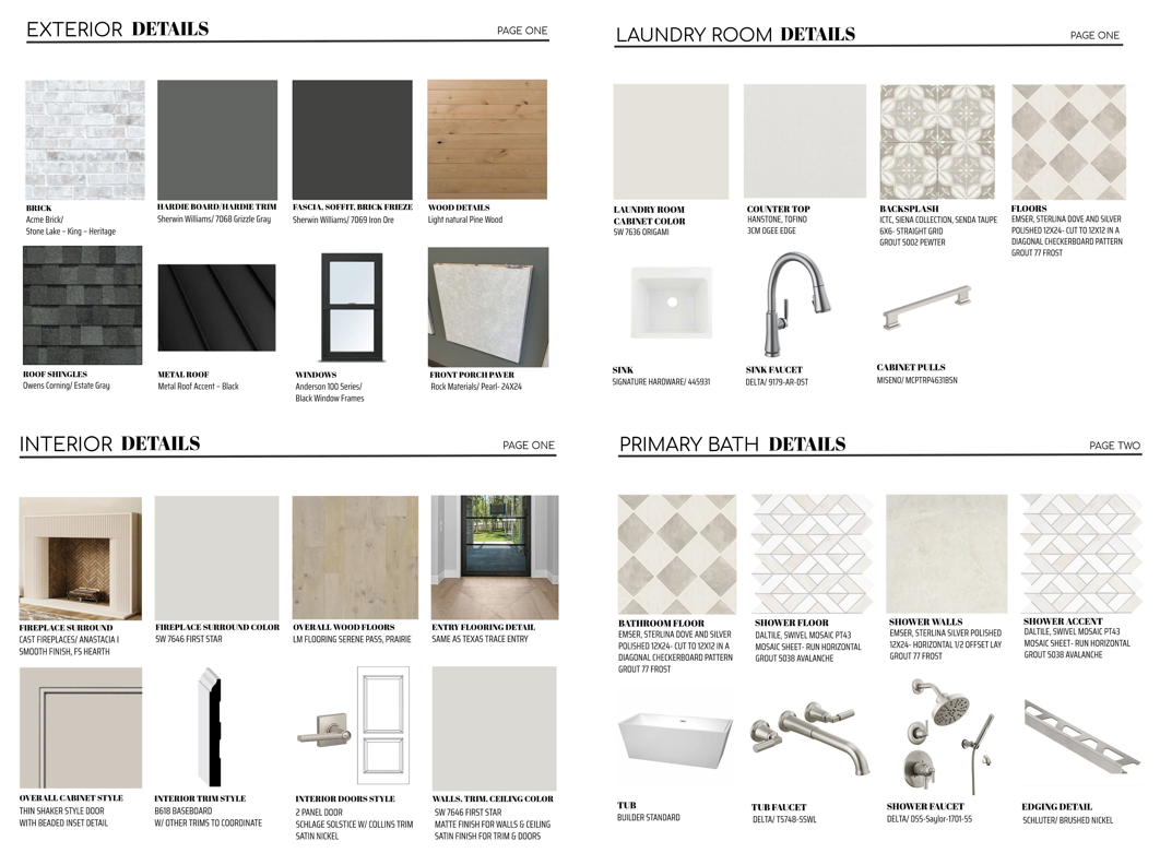 BUILDER SPEC PAGES