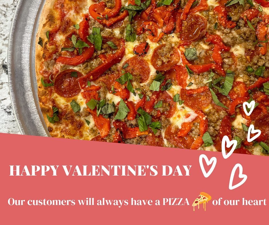 Happy Valentine&rsquo;s Day ❤️🍕

There&rsquo;s no better way to surprise your valentine than with a pizza from us! 😋

Order online or give us a call ☎️ and place an order! 

#hometownpizzaterryville #hometownpizza #connecticut #connecticuteatsout #