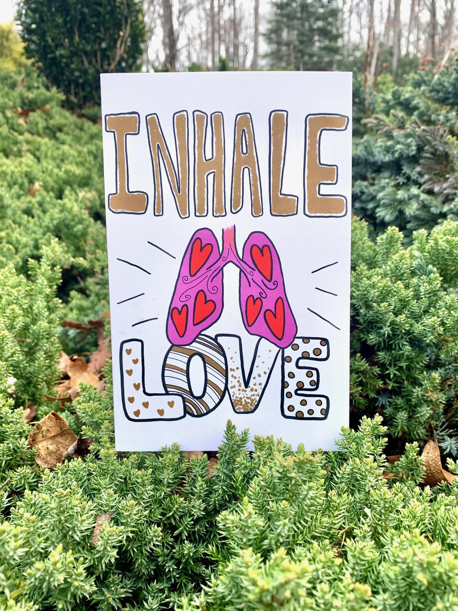 Inhale Love - Card