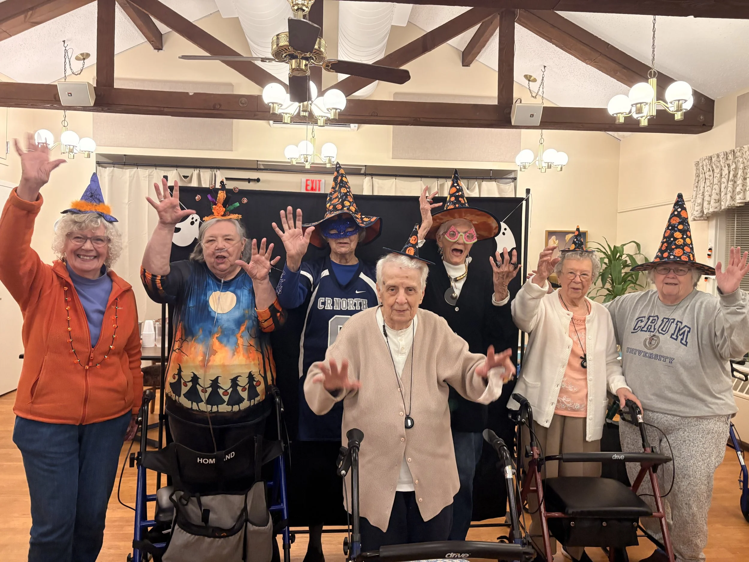 Halloween activity at Friends Village, independent senior living community