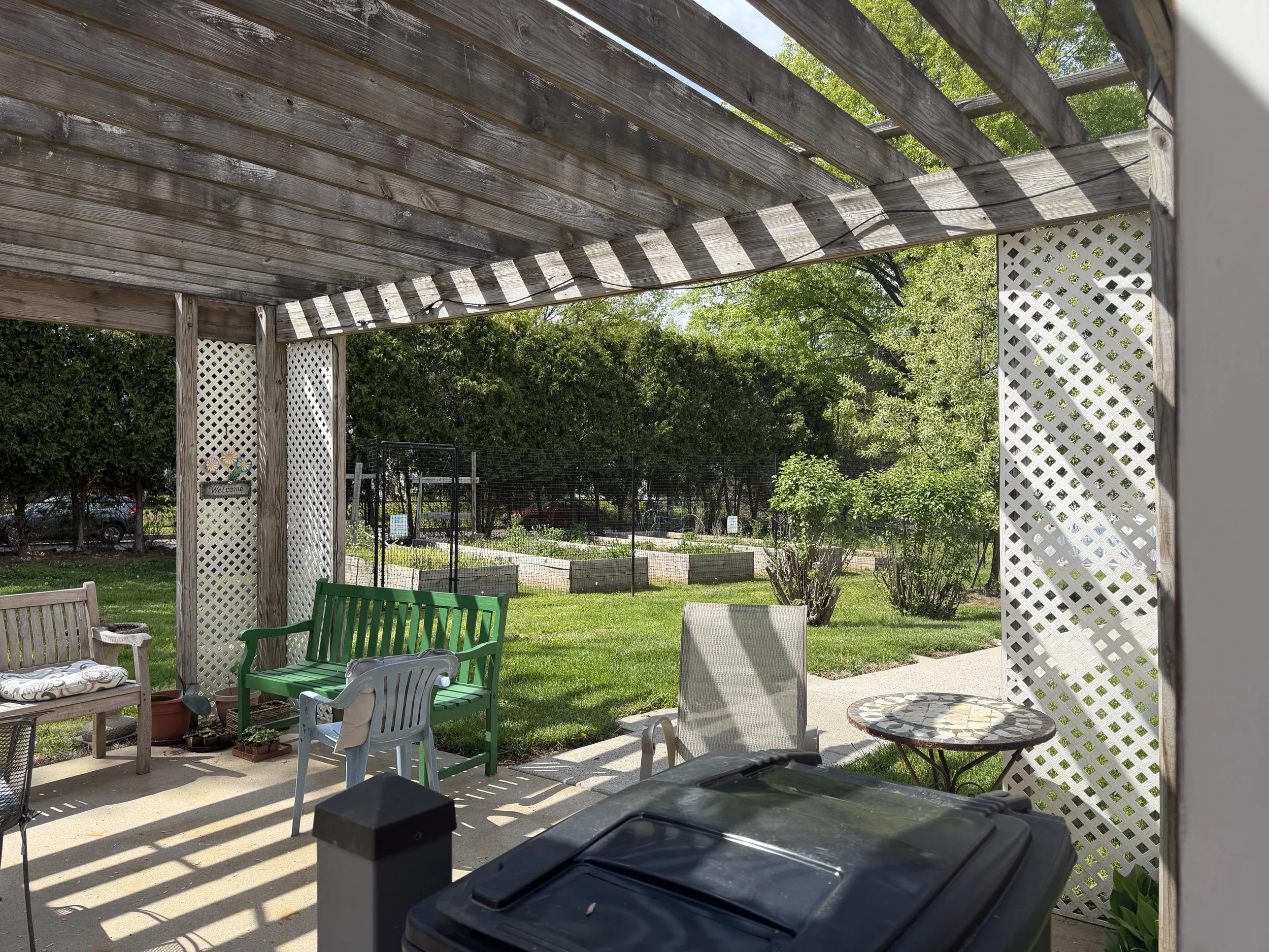 Patio outside sunroom at Styer..jpeg