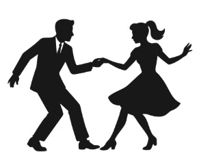 Silhouette of a couple dancing to show balance, mobility, and movement benefits for older adults