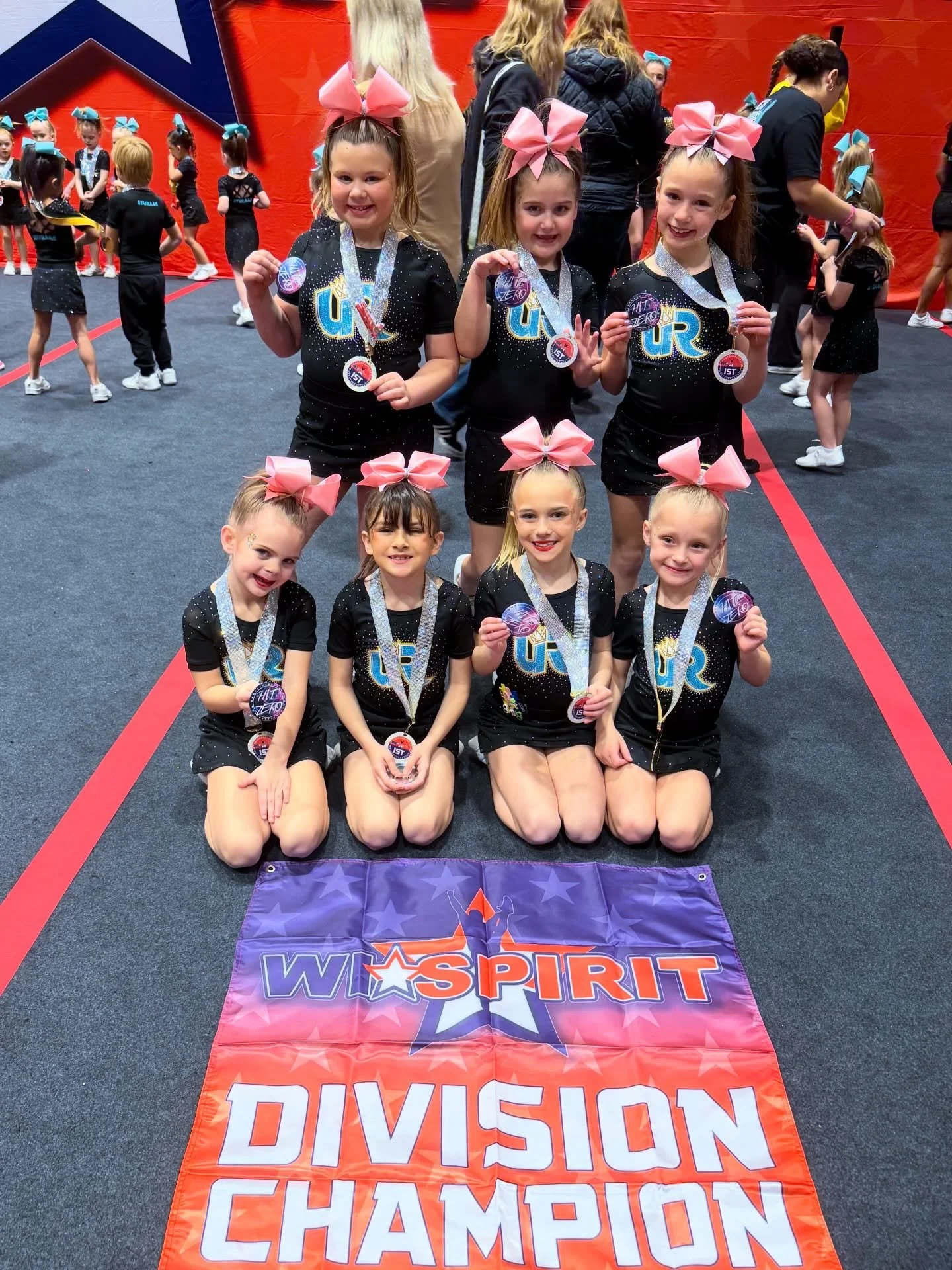 We had an amazing day at Badger Spirit Competition with our novice teams🎉

⭐ Superstars &ndash; Amazing Performance🏆
💔 Heartbreakers &ndash; Second Place🥈
💛 Showstoppers &ndash; Third Place🥉&amp; Hit Zero
🩷Broadway Babes &ndash; First Place🥇 