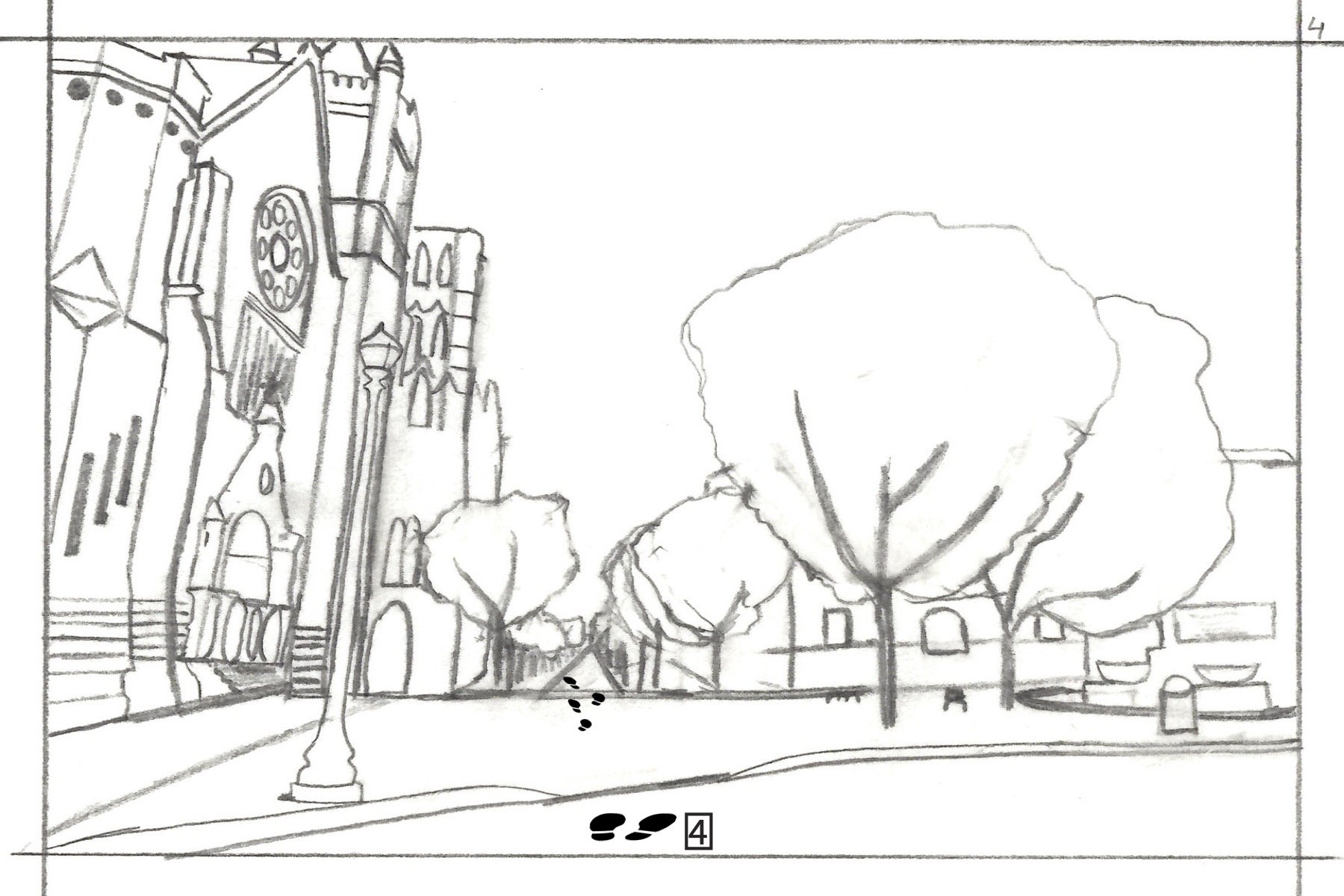 Immaculate Conception Cathedral on the right