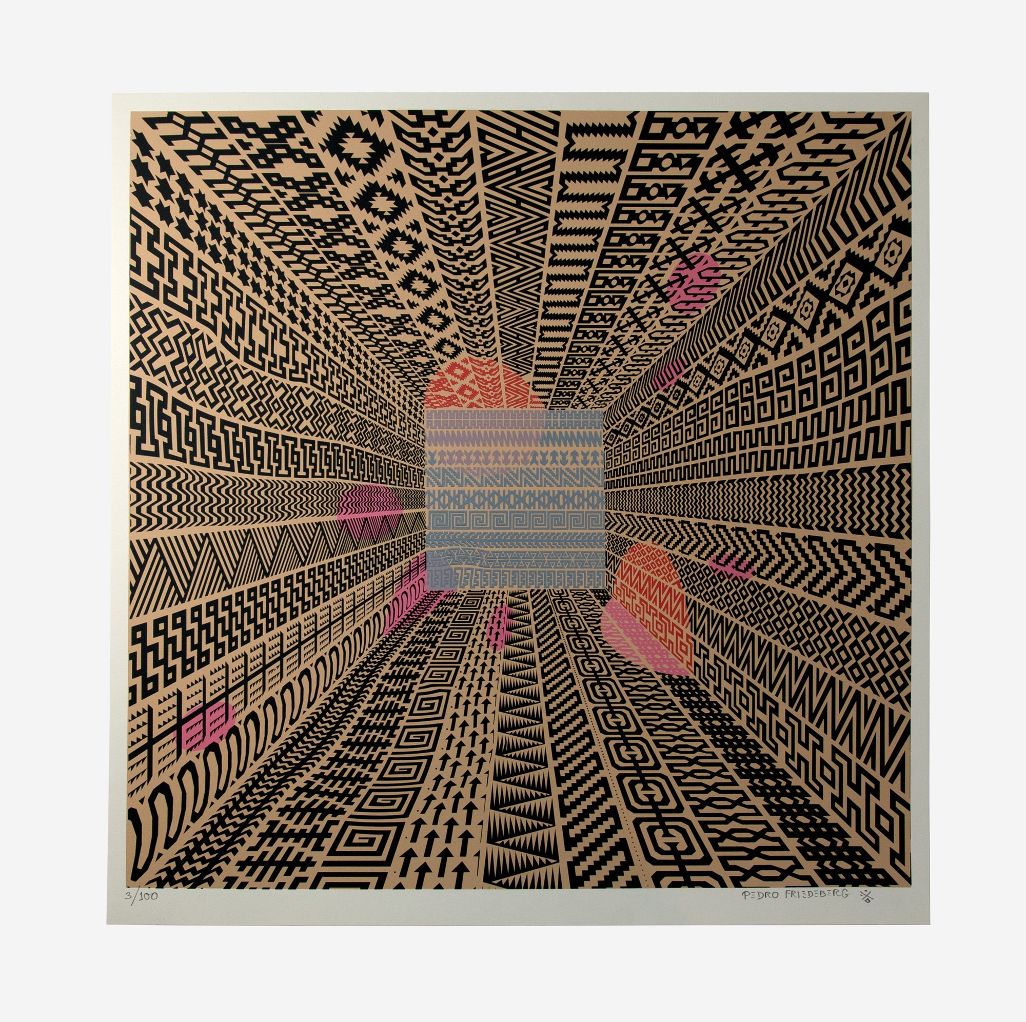 Pedro Friedeberg
Silkscreen, 26.5" x 27.5"