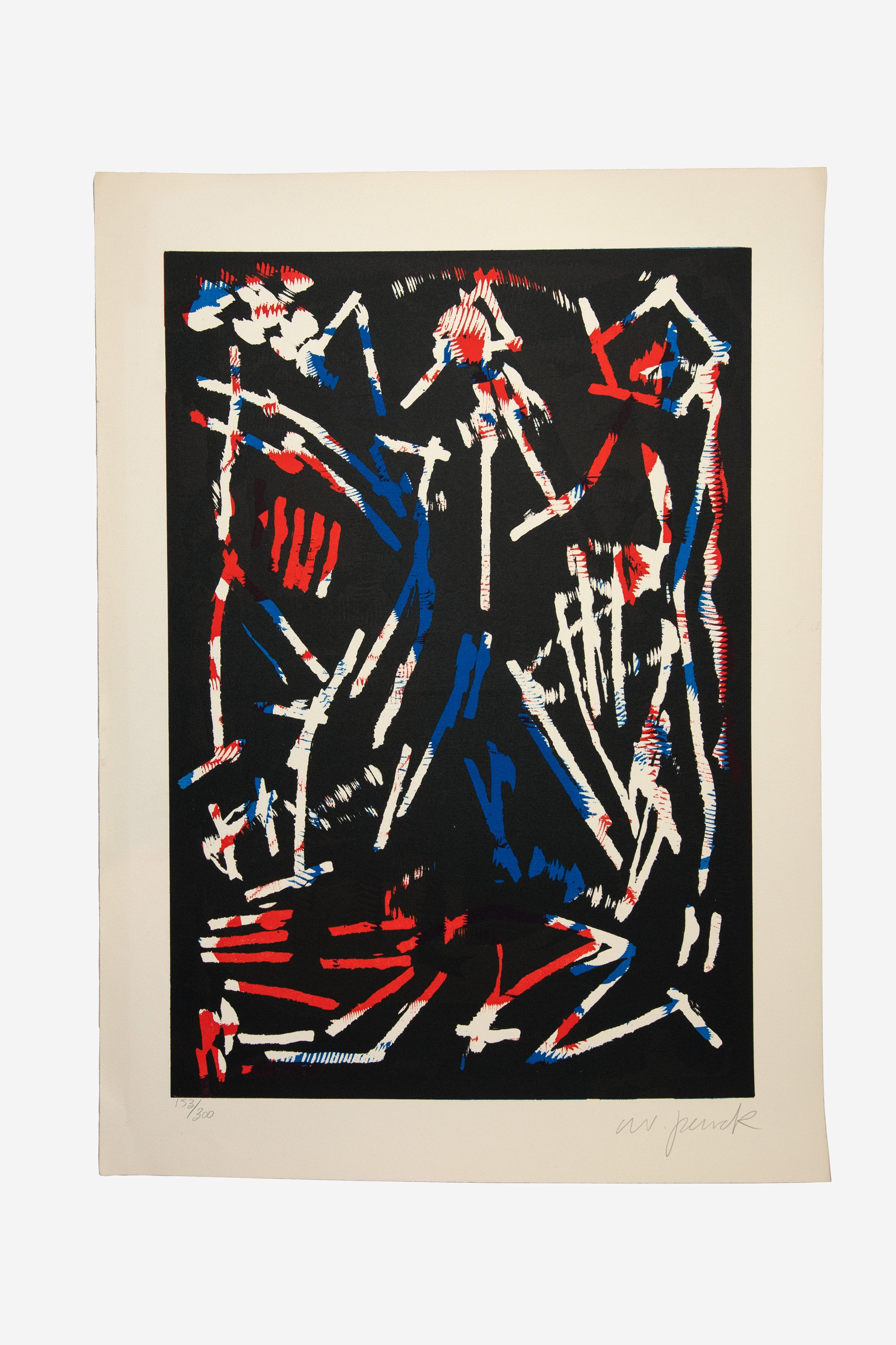 A.R.Penck
Silkscreen, 35" x 27"