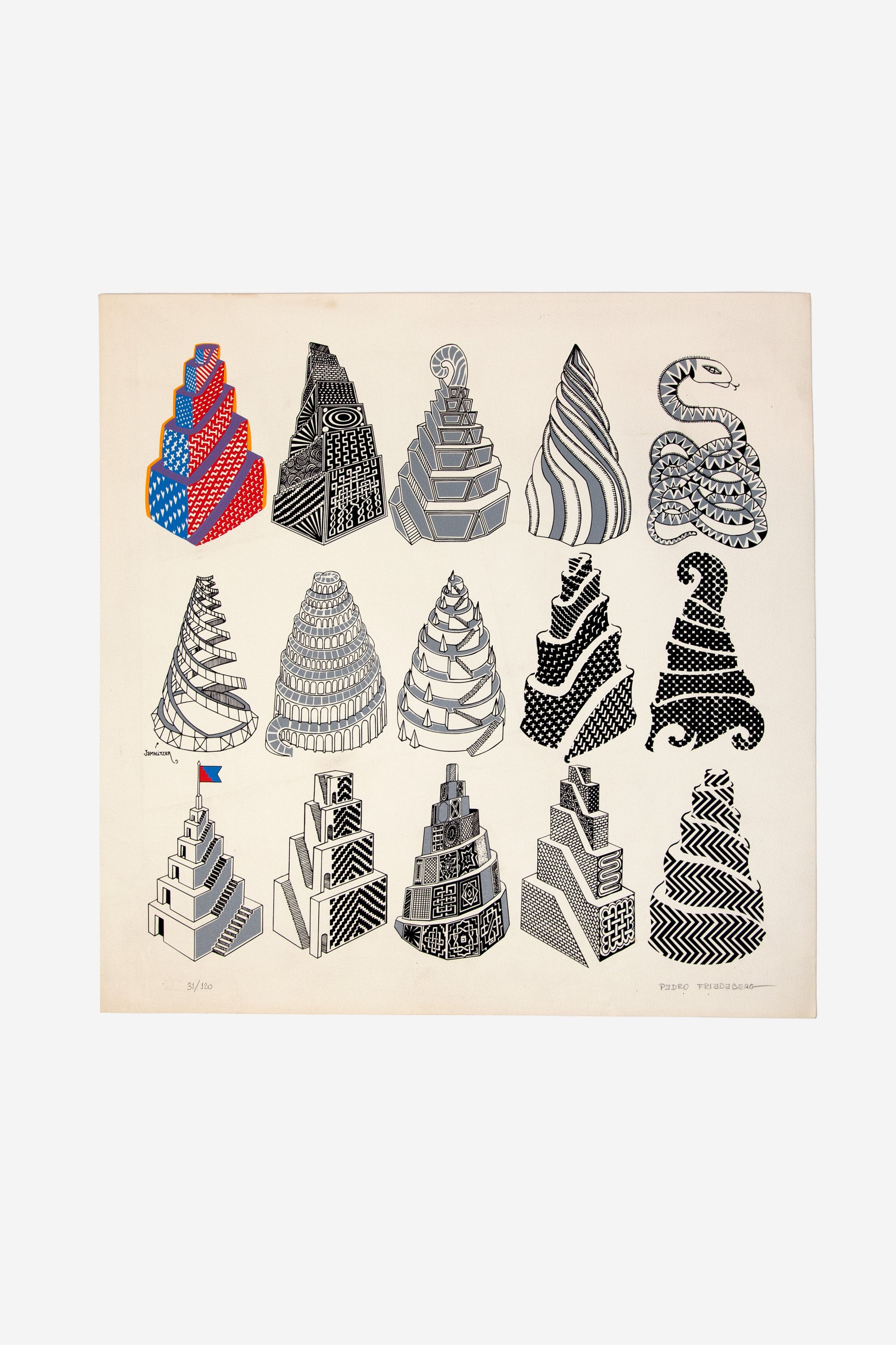 Pedro Friedeberg
Silkscreen, 23.5" x 23.5"