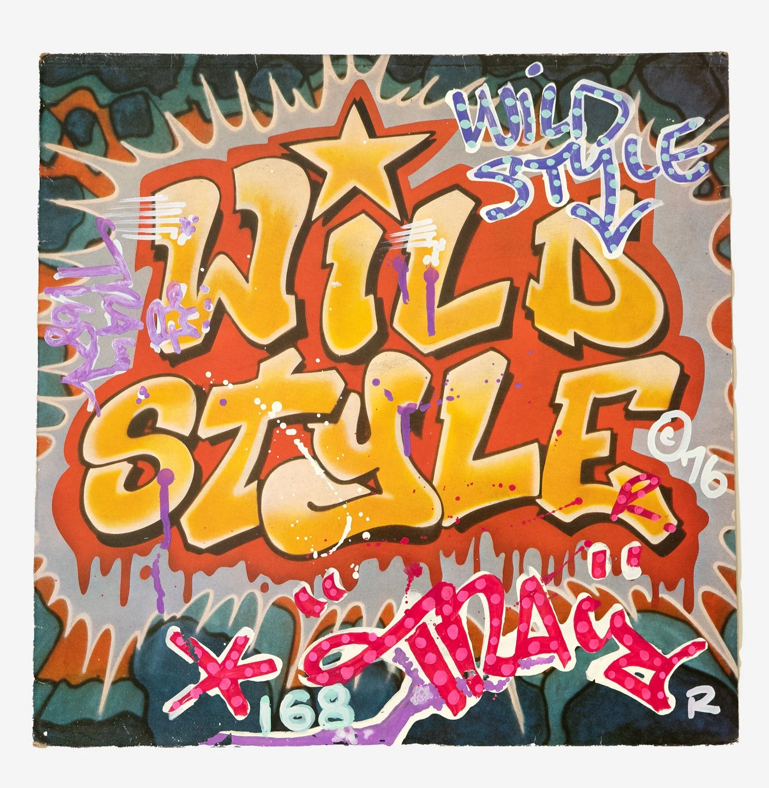 LP Soundtrack from the film "Wild Style" (front), 
 by Charlie Ahearn, signed by Tracy 168
  Cover art by Zephyr
 
https://en.wikipedia.org/wiki/Wild_Style