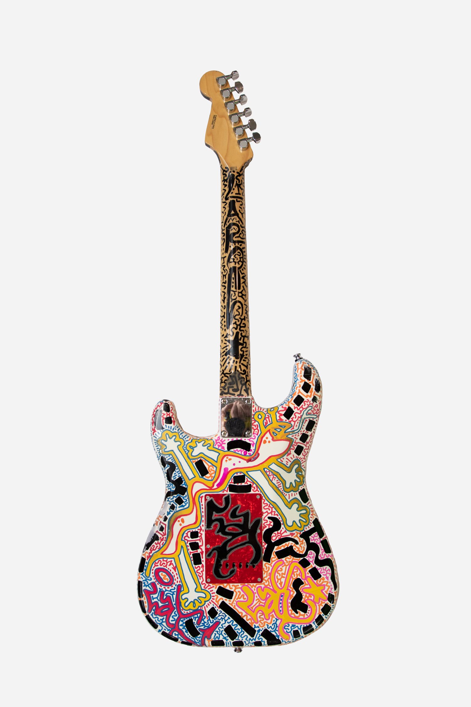 LA2/Roc, Fender Guitar, paint markers (back)