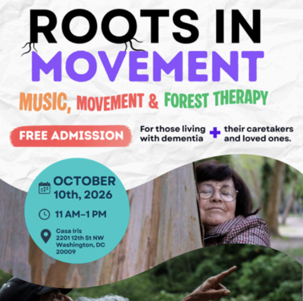 Flyer for Roots in Movement Event