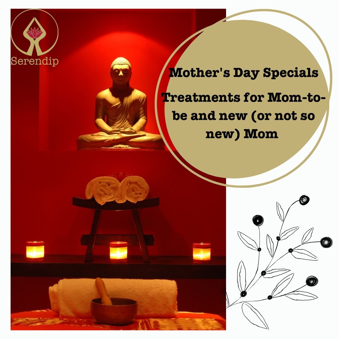Mother's Day Specials at Serendip!

Yes yes, Mother's Day is getting closer, and do we have some special offers for *you* (and then some!)

How about a wonderful massage to help your mom relax, take care of herself, find a moment for her? Or, even be