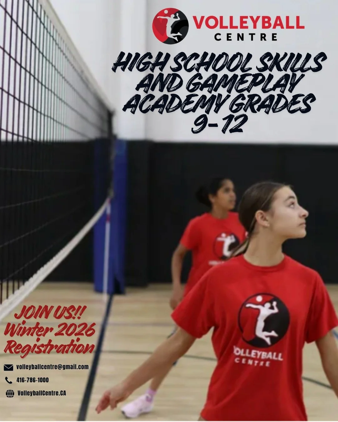 🏐 Train Smarter. Play Stronger. Compete with Confidence.
Our High School Skills &amp; Gameplay Academy (Grades 9&ndash;12) is back for Winter 2026!

Built for athletes who want to sharpen fundamentals, elevate game IQ, and prepare for school and clu