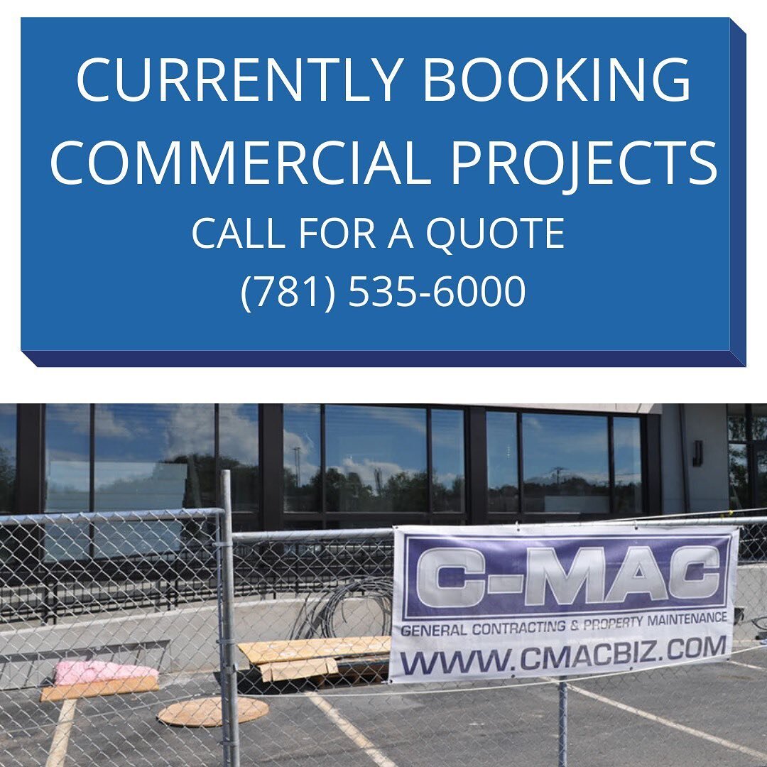 Our team of GC professionals just wrapped up some big projects in Boston. 

We are currently available to provide you with an estimate on your next project. 

Call us at: 781.535.6000

#CMACservices #CMAC #generalcontracting