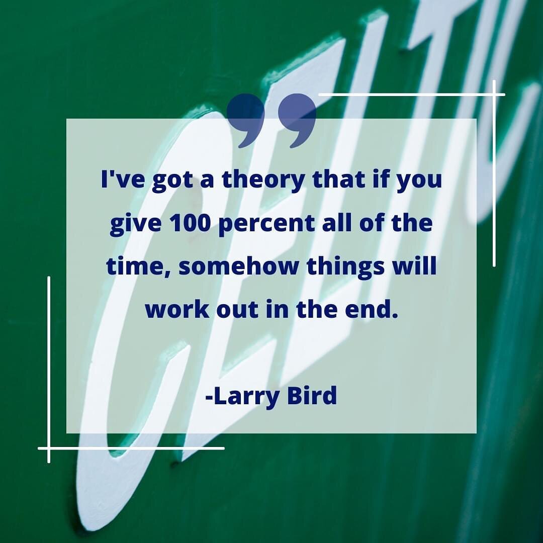 With the Celtics being in the playoffs, it felt only right to share a quote from the legend himself, #33 Larry Bird. 

CMAC is a huge Celtics fan and we are rooting for them all the way! #Bleedgreen

#CMACservices #generalcontractorboston #bostoncelt
