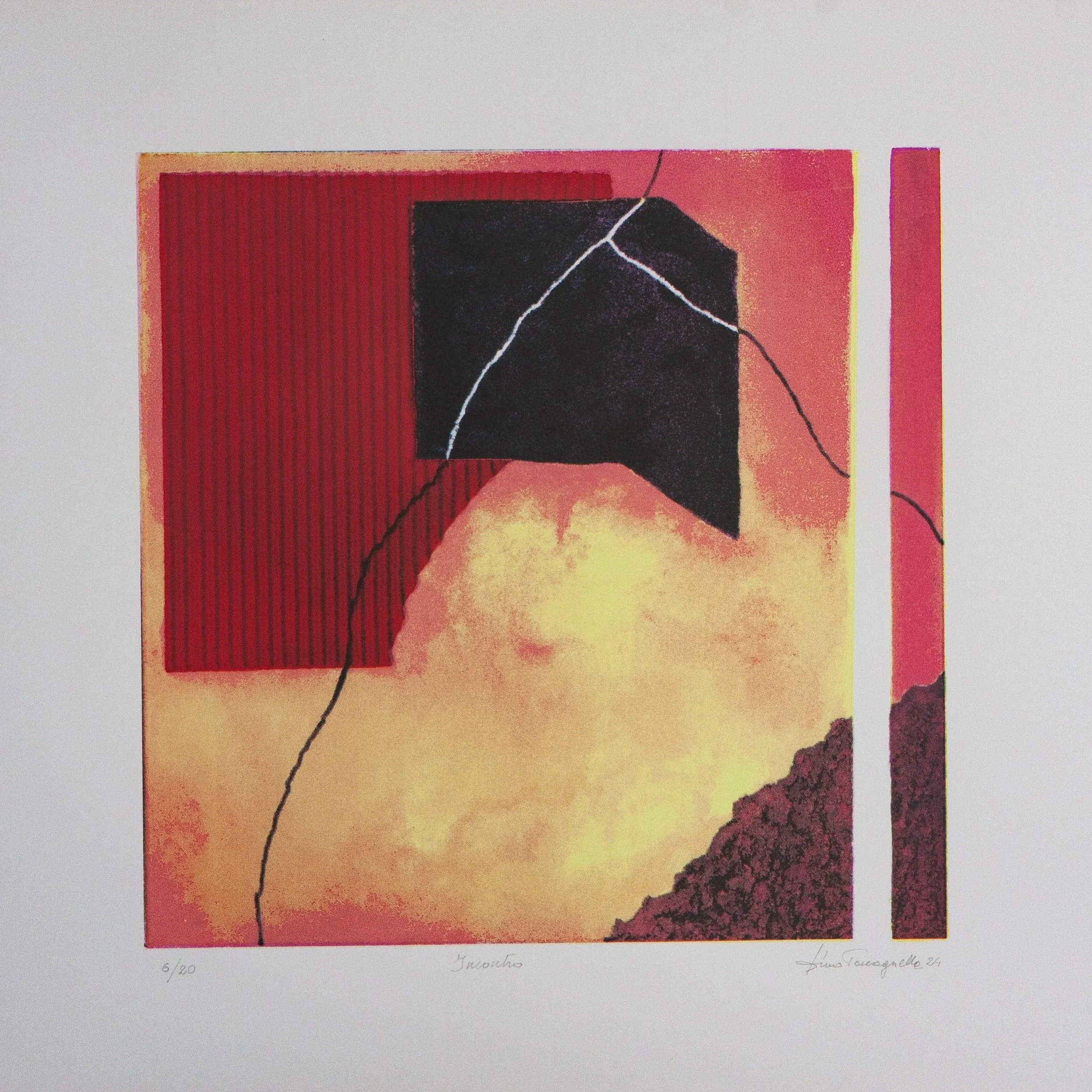 Incontro - Serigrafia su carta - cm50x55 - 2024