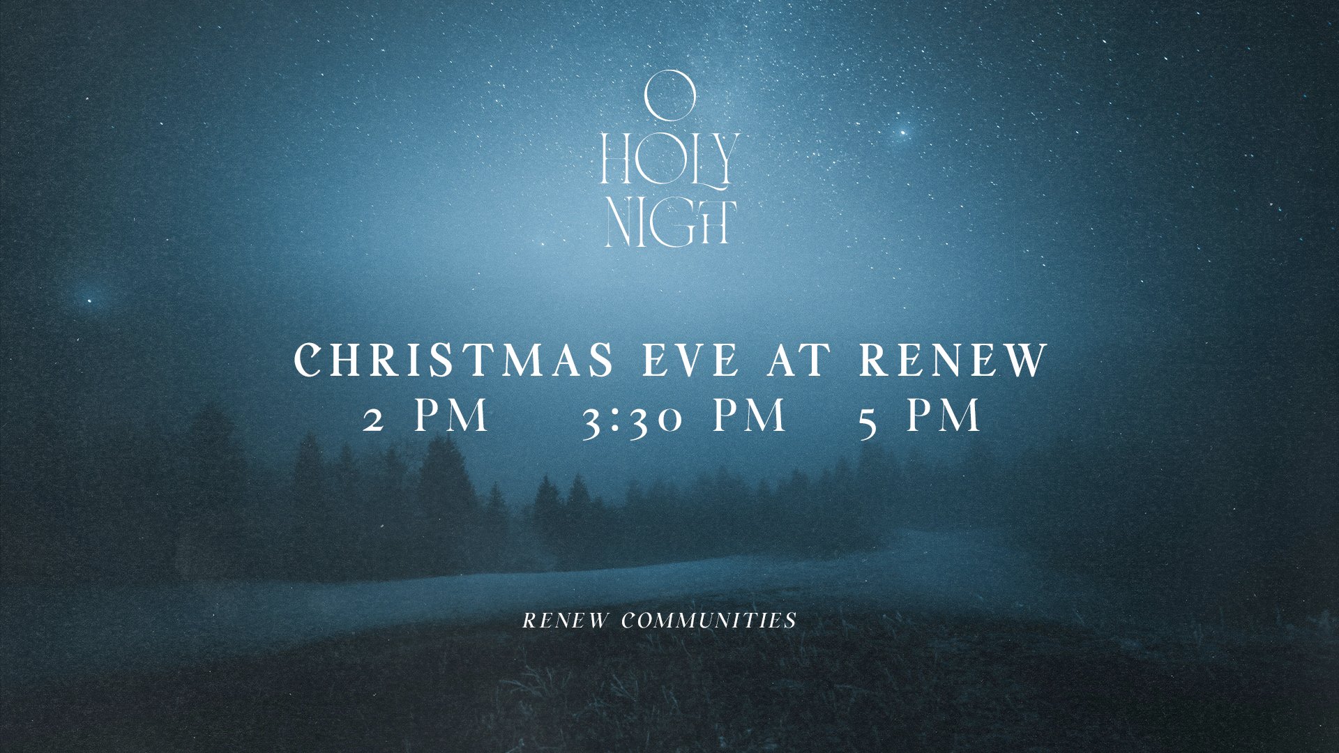 Join us for candlelight Christmas Eve gatherings at 2 PM, 3:30 PM, AND 5 PM.