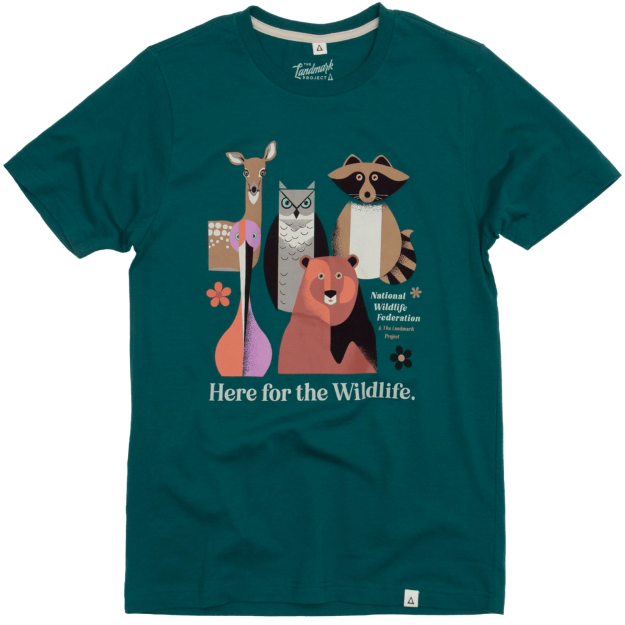Here for the Wildlife Tee – National Wildlife Federation Graphic T-Shirt in Verdant or Dune (Unisex Fit)