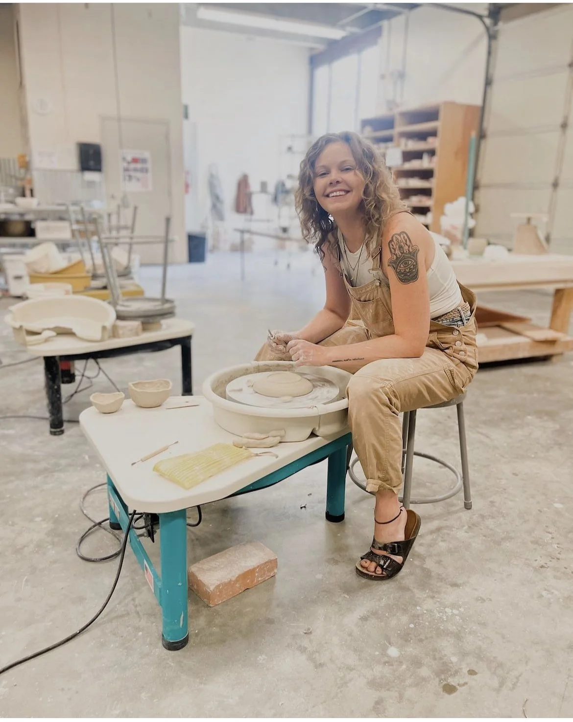 First Day of Intro to Ceramics: Hand-Building and Wheel Throwing 6-Weeks with Anna