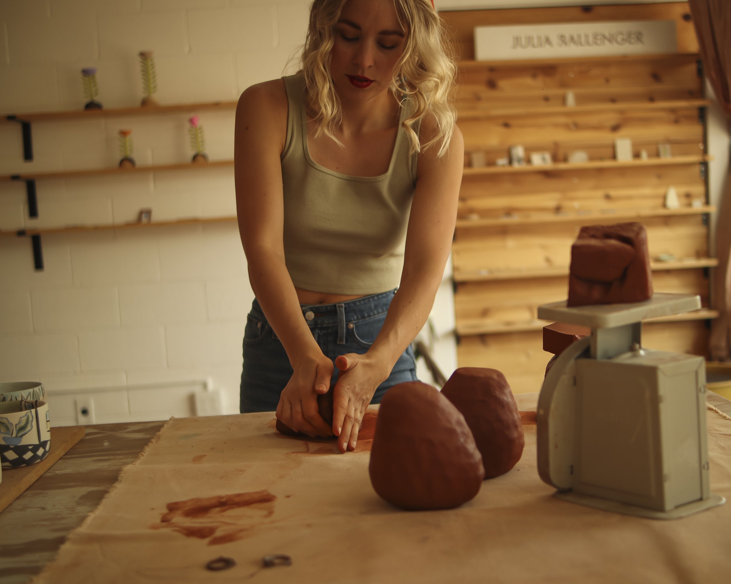 First Day of Intro to Ceramics: Hand-Building and Wheel Throwing 6-Weeks with Shay 