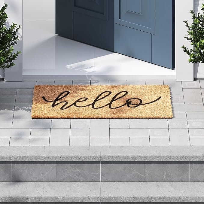 Mat That Greets Guests