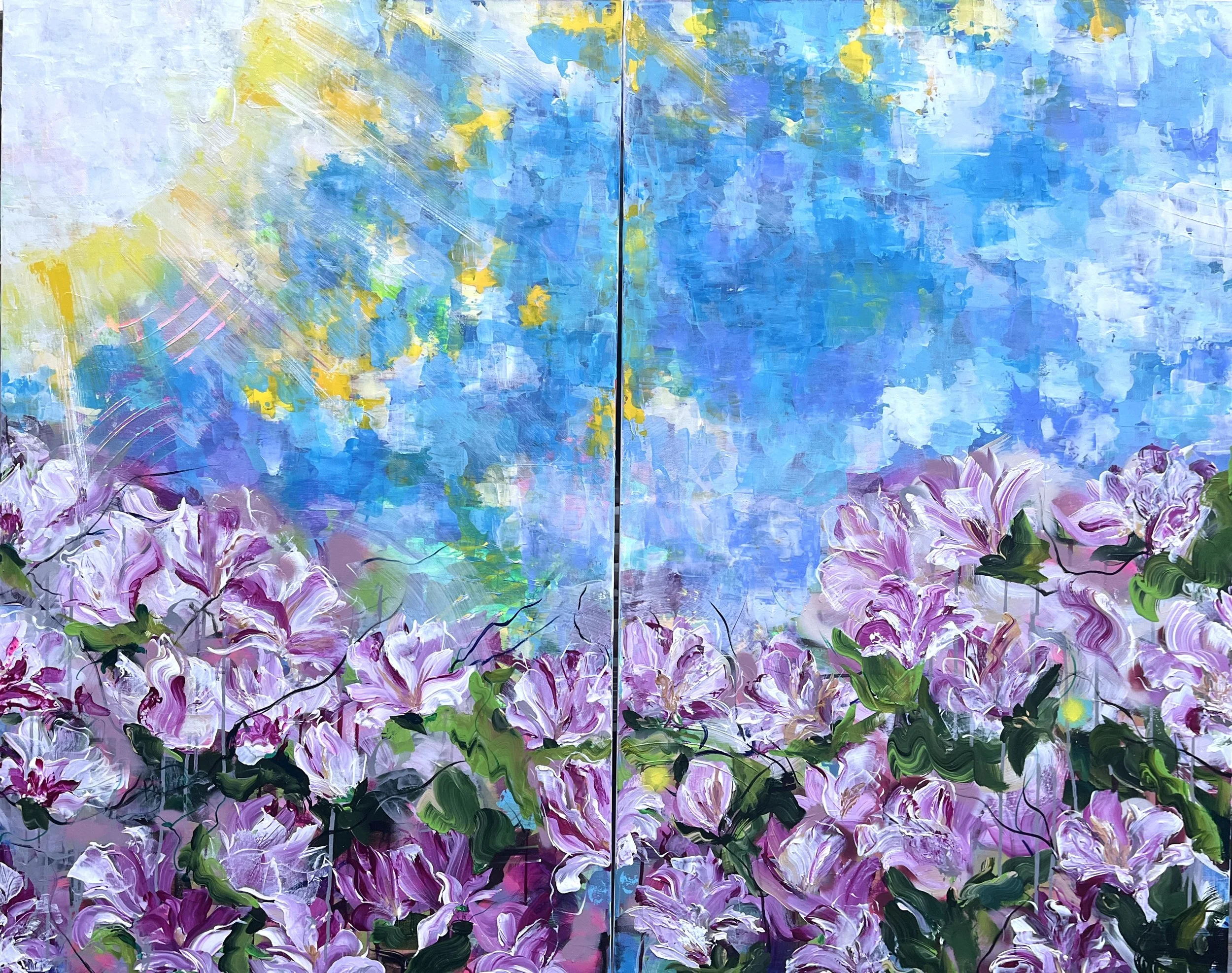 'kiss me sun'
Diptych 36 x40