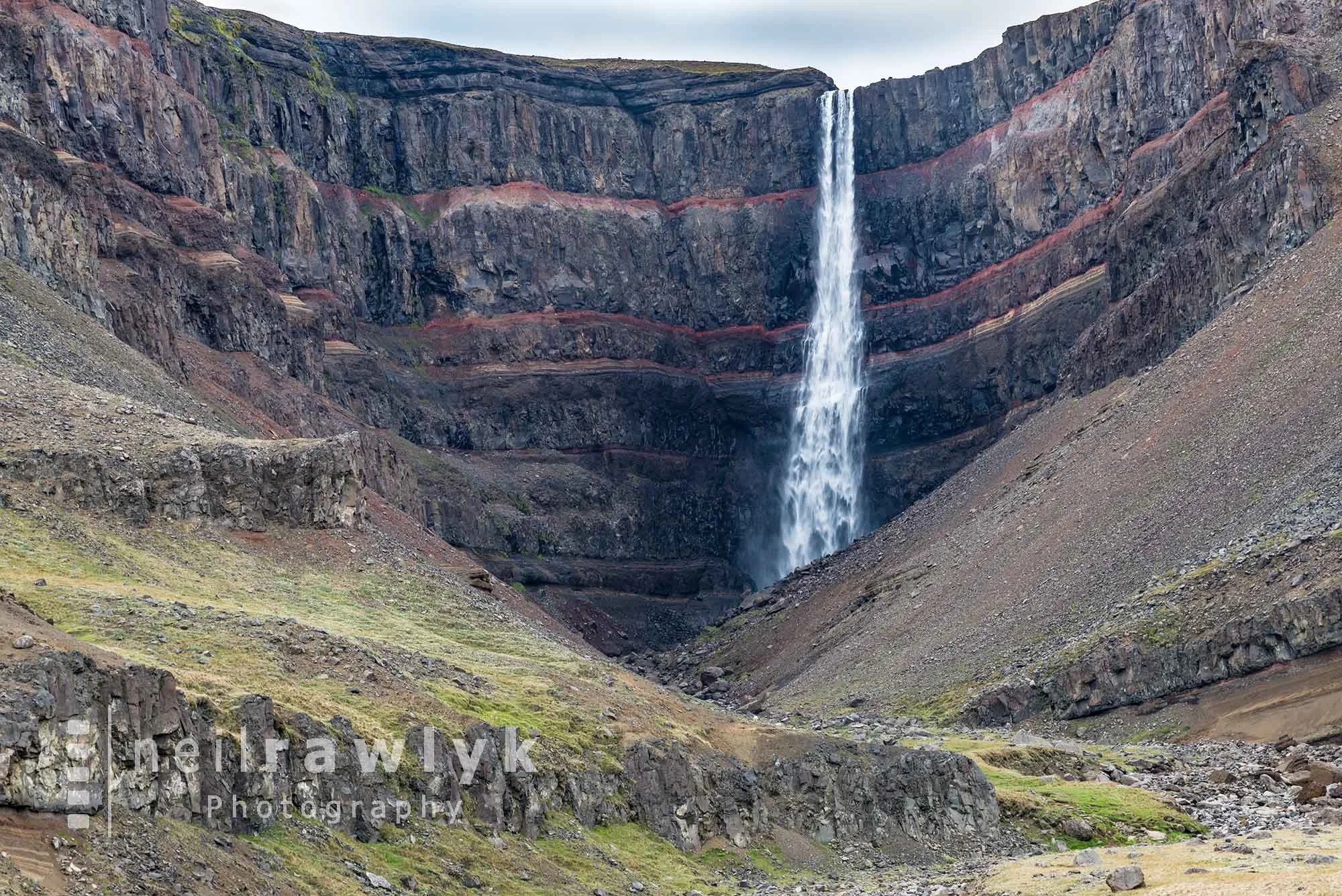 Hengifoss Waterfall