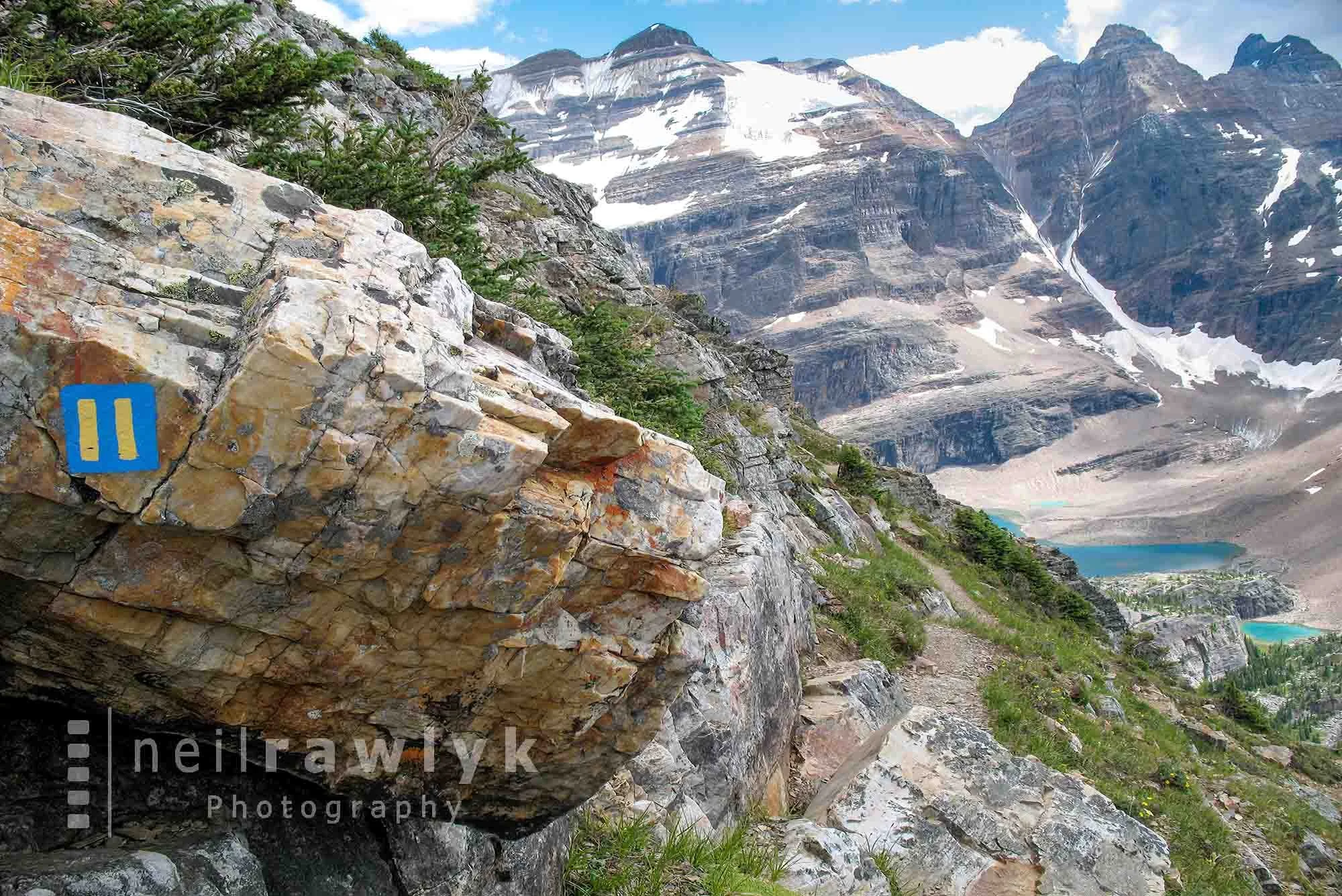 Wiwaxy Gap alpine route marker
