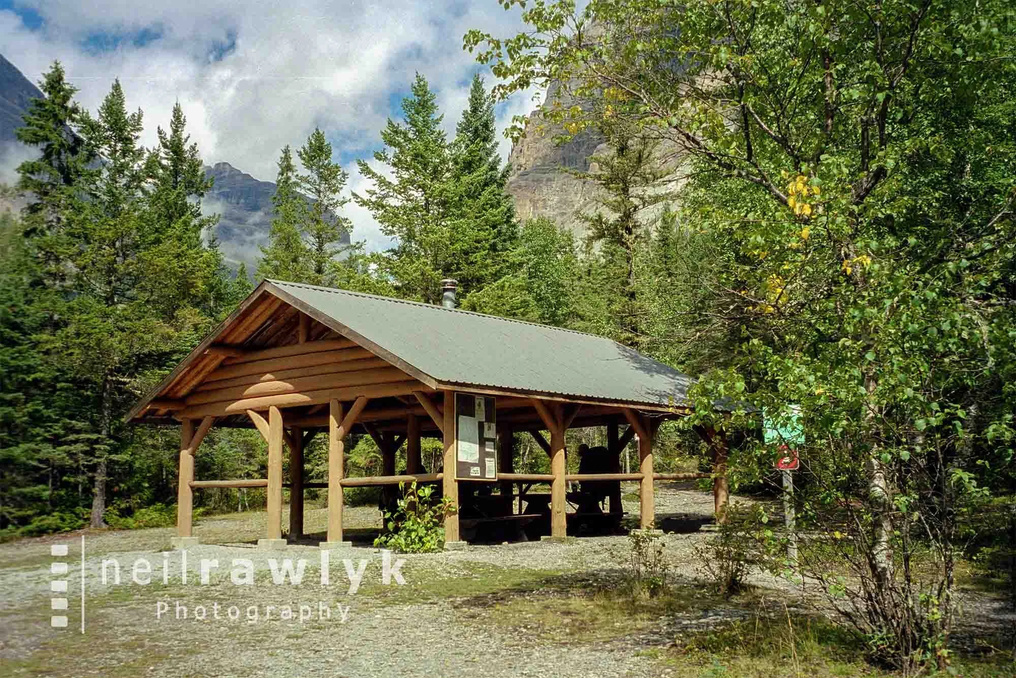 Kinney Lake campground shelter