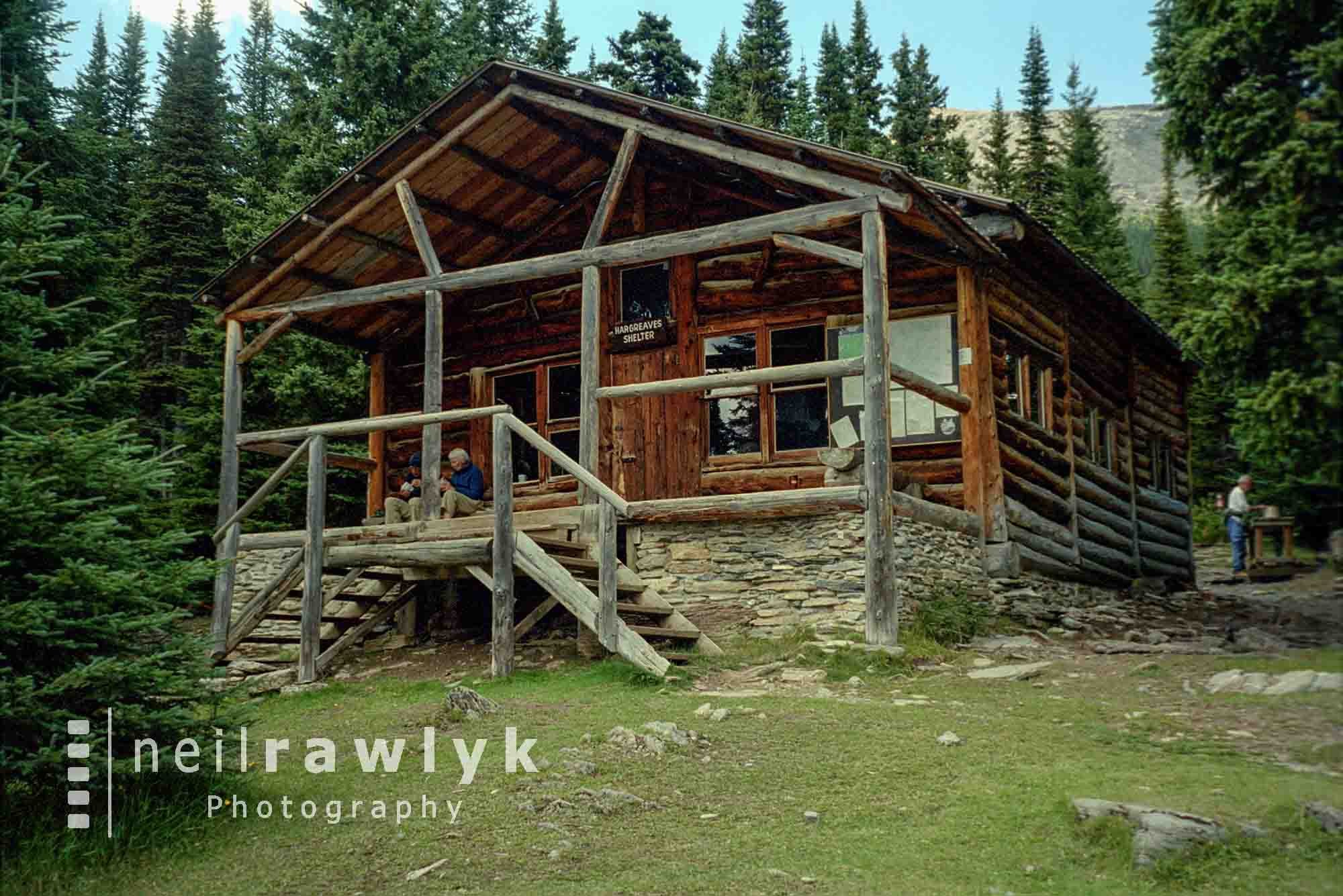 The Hargreaves shelter at Berg Lake
