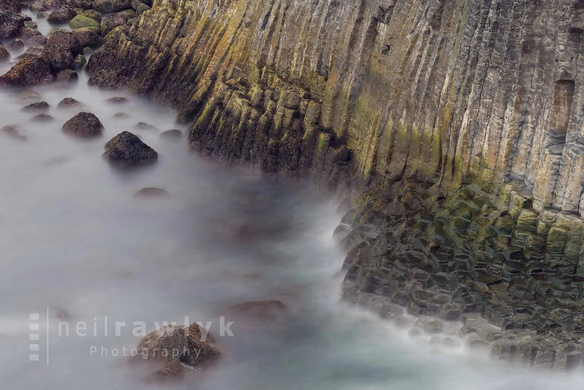 Lava columns near Arnarstapi Iceland