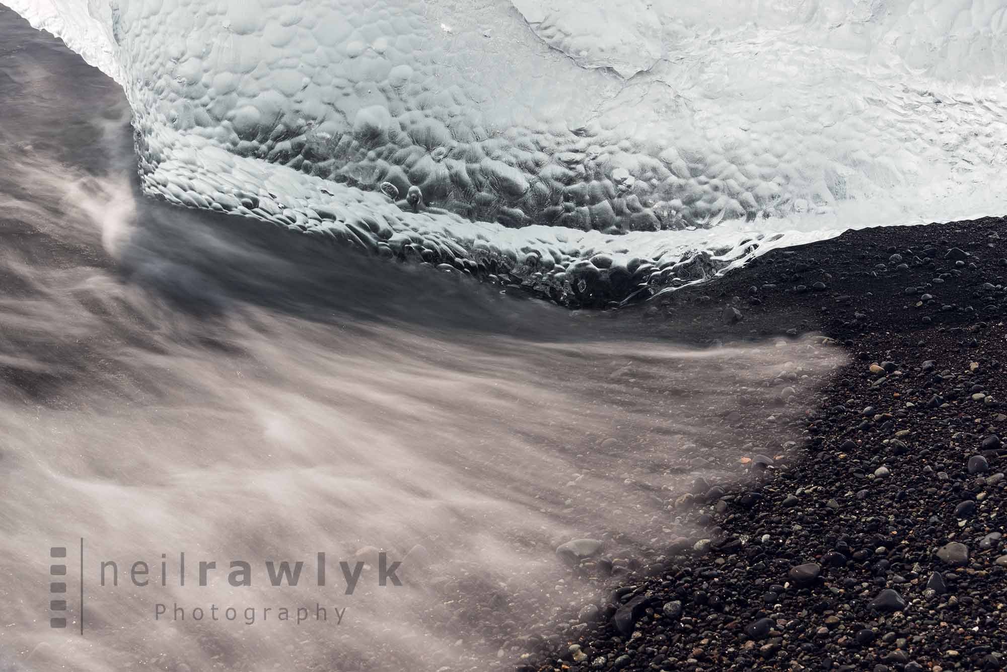 Diamond Beach Iceberg and Sand