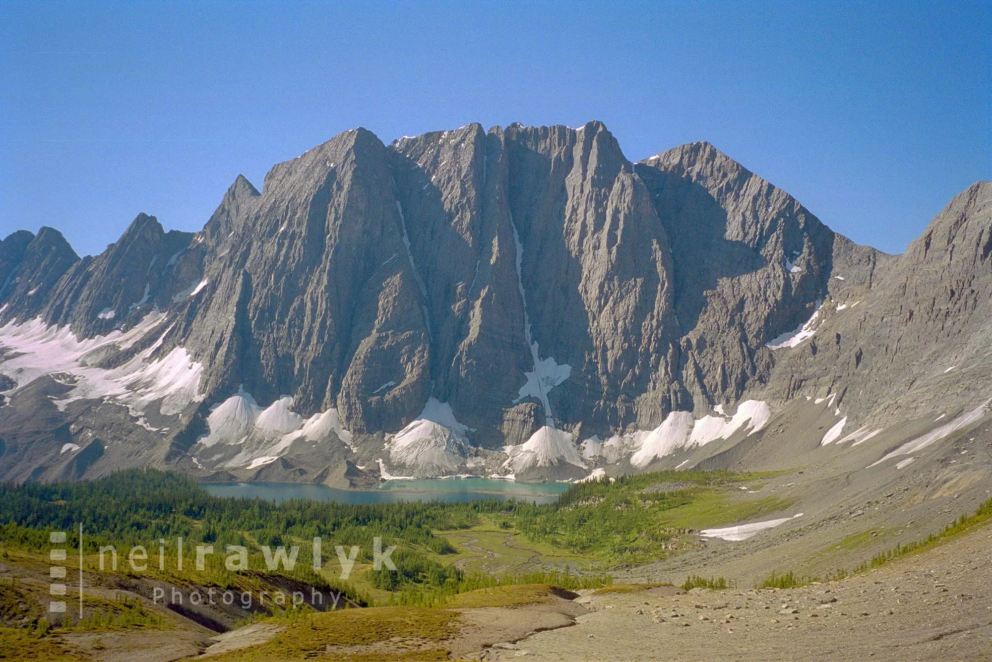 The Rockwall and Floe Lake from Numa Pass