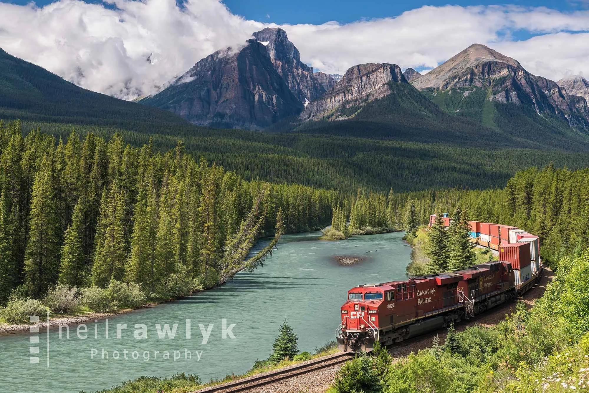 A train rounding Morant's Curve
