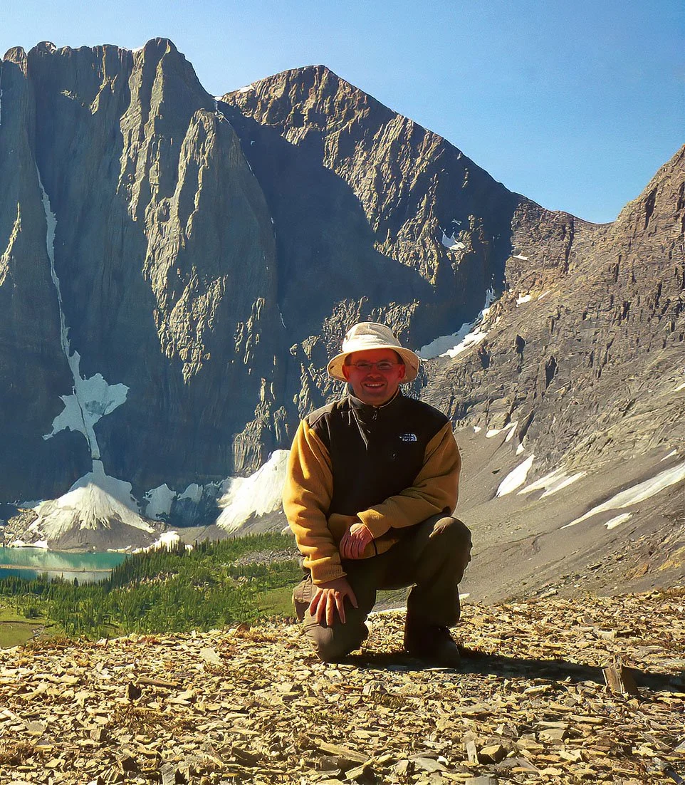 Neil Rawlyk atop Numa Pass