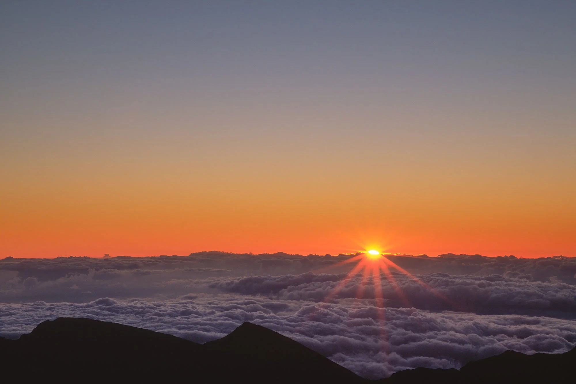 Haleakala summit sunrise