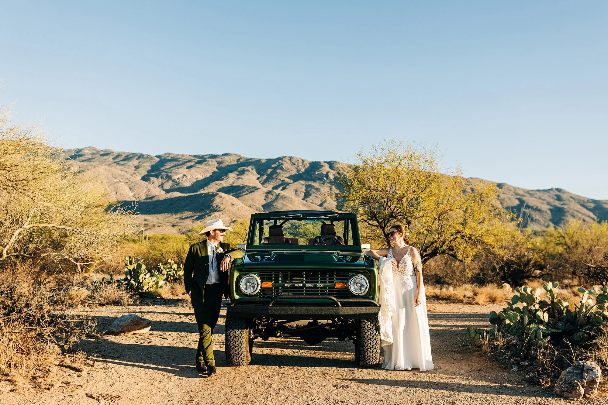 Tucson Elopement: Saguaros, Classic Cars, &amp; In-N-Out