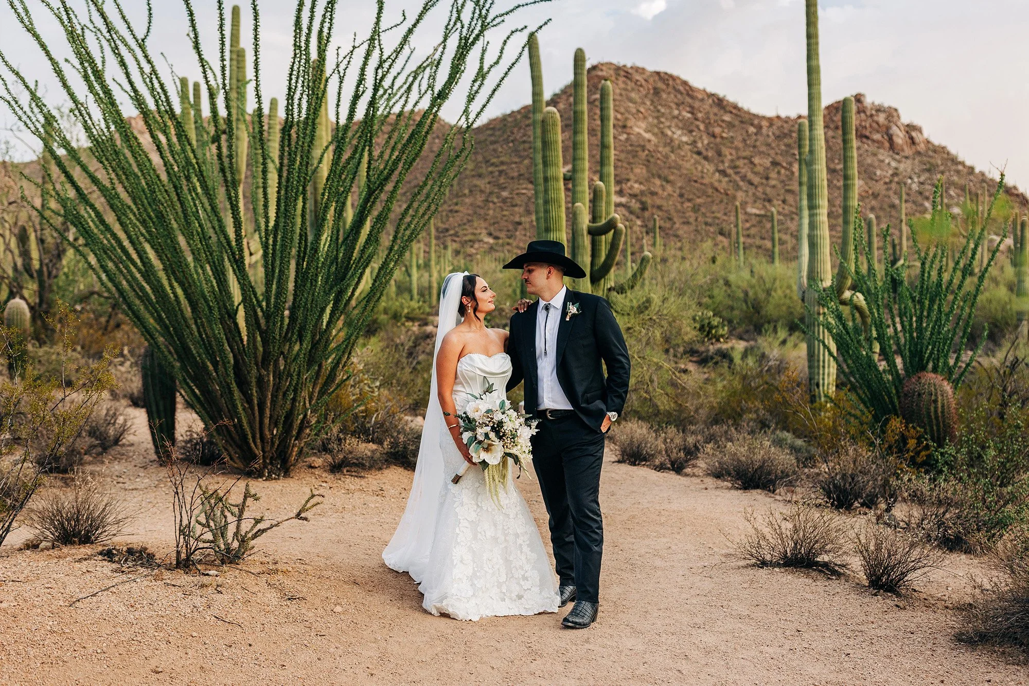 Stormy, Summer Desert Elopement in Tucson