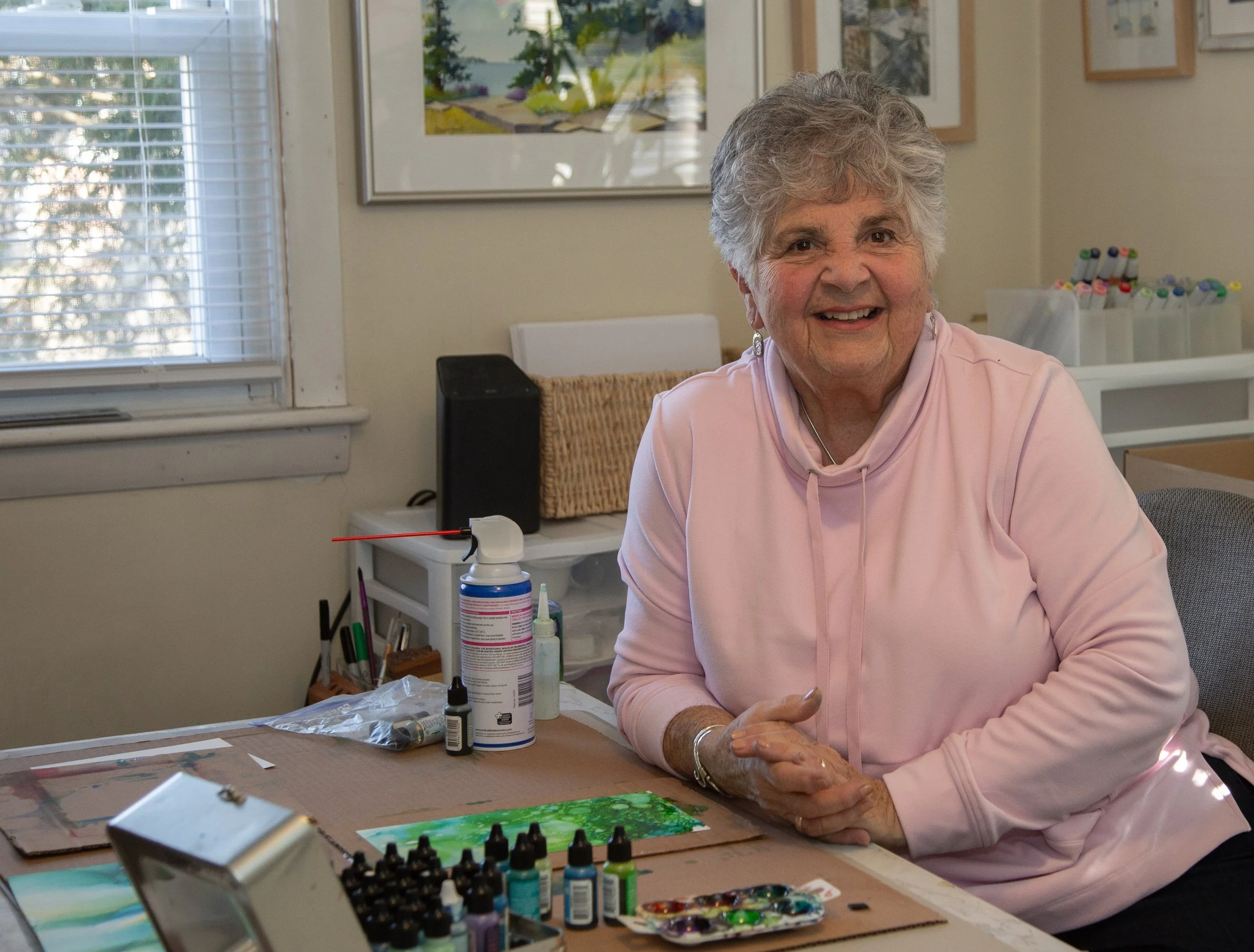 Mary and Joan's lyrical paintings 
