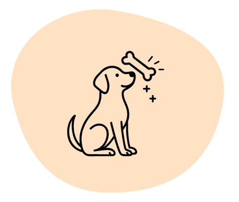Icon representing kindness-based dog training in Chicago.