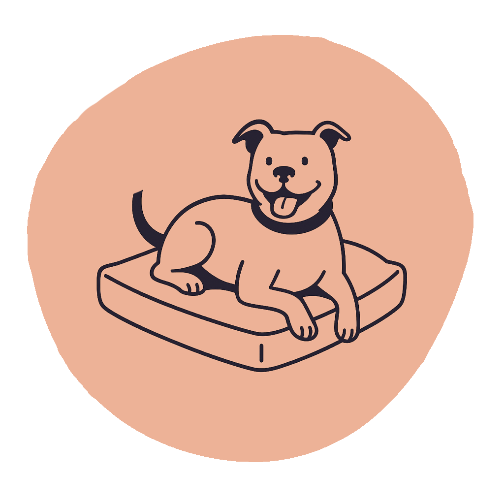 Dog socialization training illustration