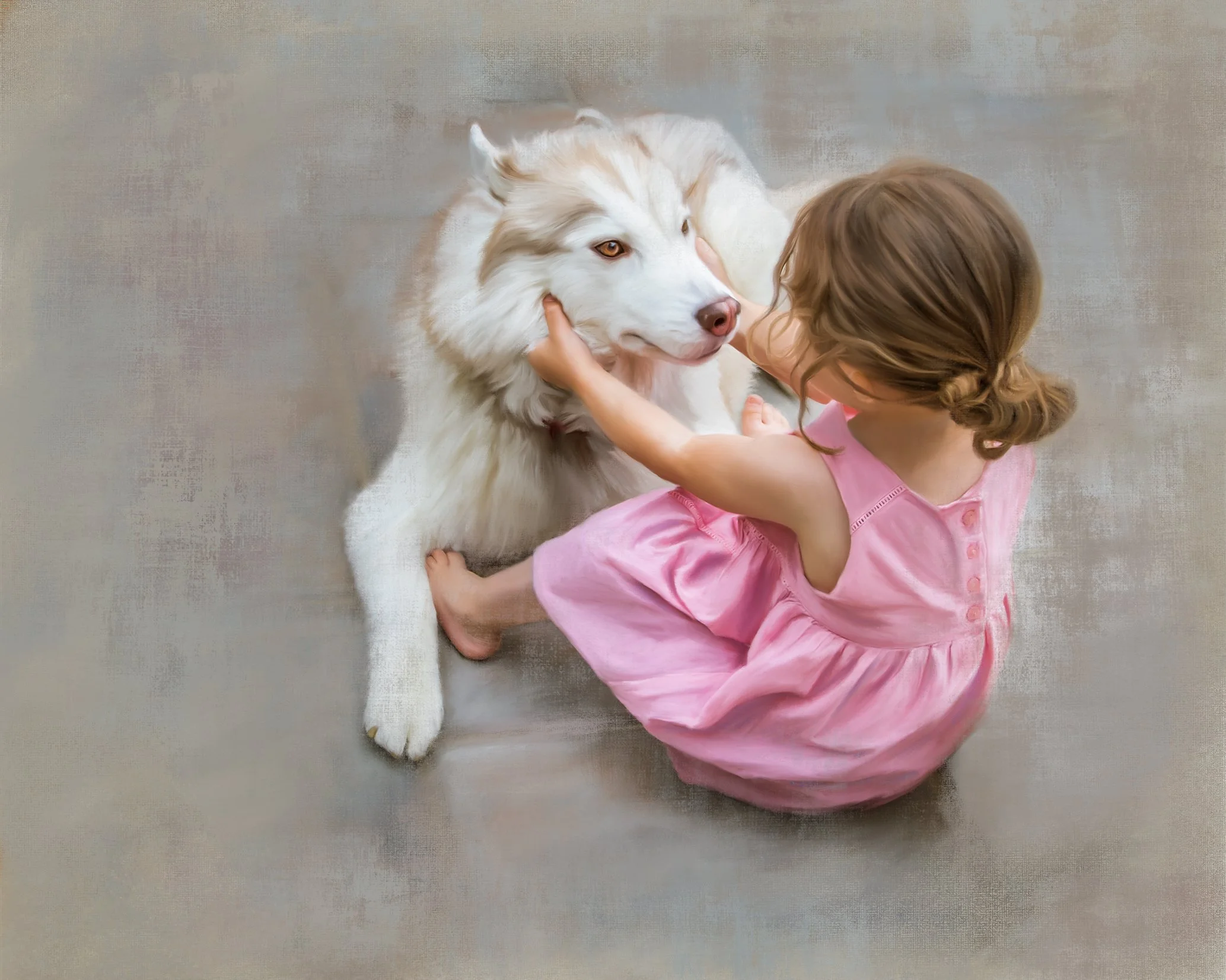 1bgirl with husky painting stephanie sabourin photography.jpg